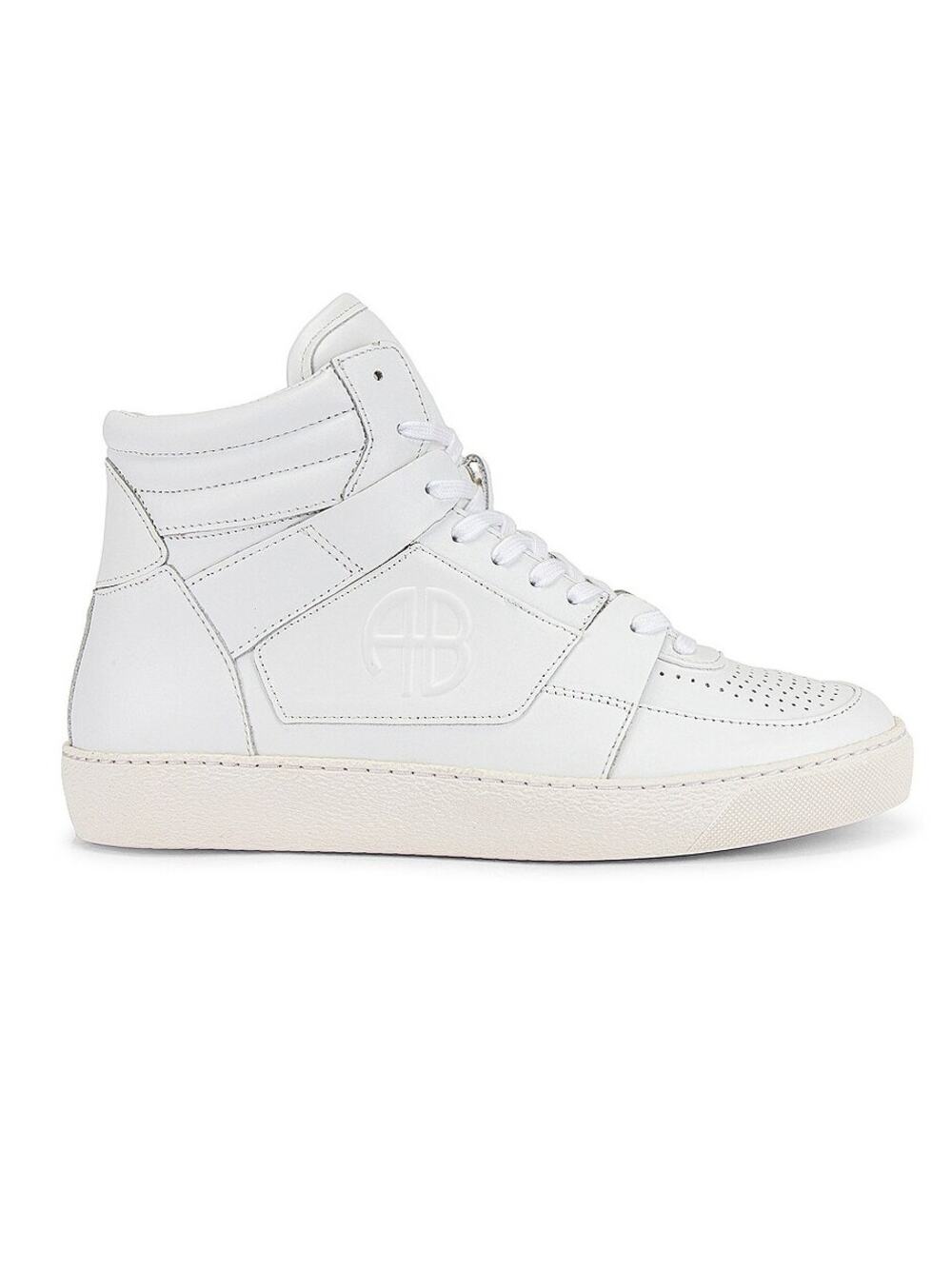 Anine Bing Sporty White Hayden High Top Sneakers Size 39 EU / 9 US